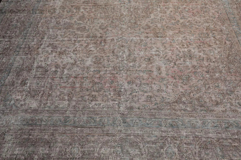 9x12 Hand Knotted 100% Wool Traditional Oriental Area Rug Rust, Gray Color