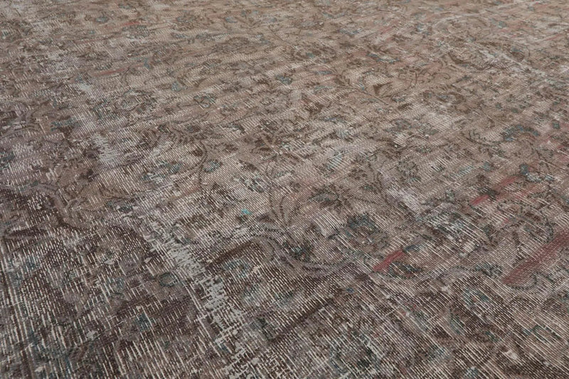 9x12 Hand Knotted 100% Wool Traditional Oriental Area Rug Rust, Gray Color