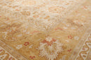9x12 Masterpiece Unveiled Beige Traditional Wool Rug Pak Persian with 300 KPSI