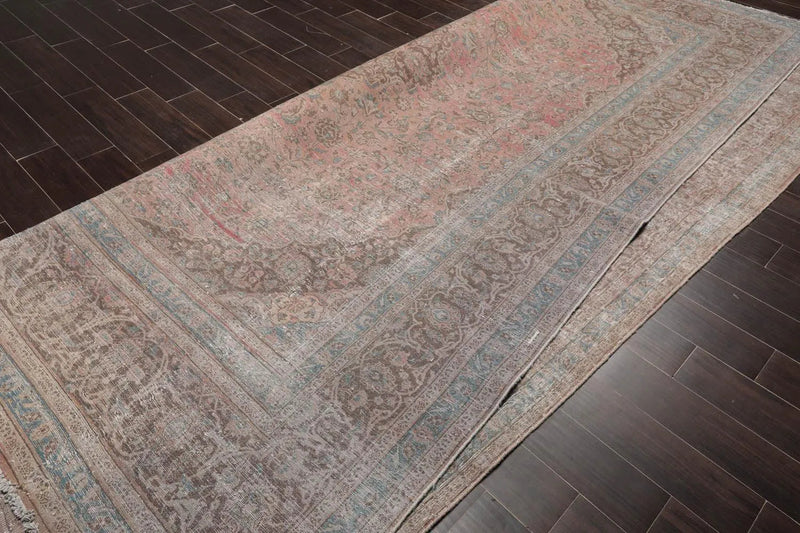 9x12 Hand Knotted 100% Wool Traditional Oriental Area Rug Rust, Gray Color