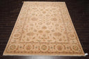 9' x 12' Hand Knotted Wool Agra 200 KPSI Traditional Oriental Area Rug Tan