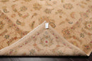 9' x 12' Hand Knotted Wool Agra 200 KPSI Traditional Oriental Area Rug Tan