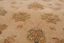 9' x 12' Hand Knotted Wool Agra 200 KPSI Traditional Oriental Area Rug Tan