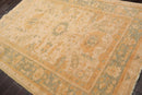 5' 9''x8' Hand Knotted Caucasian  100% Wool Traditional Oriental Area Rug Beige, Sage Color