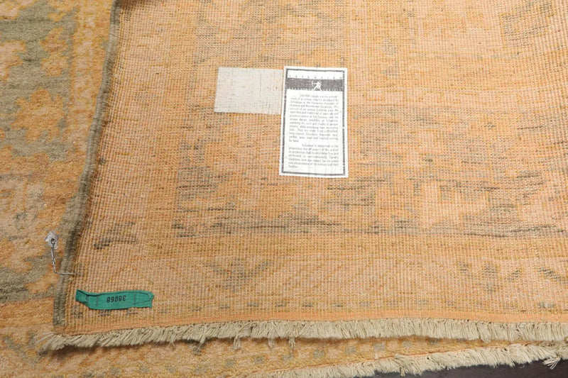 5' 9''x8' Hand Knotted Caucasian  100% Wool Traditional Oriental Area Rug Beige, Sage Color