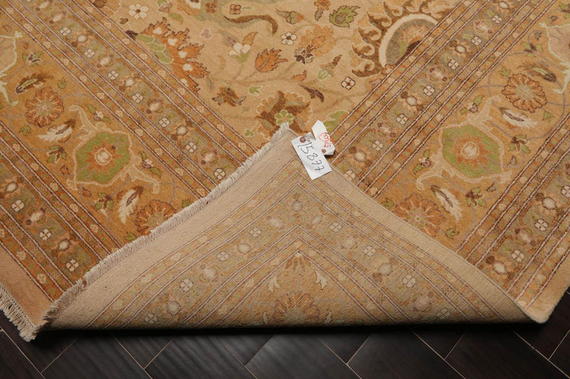 9'4" x 12'2" Hand Knotted Wool 16/18 Pak Persian 300 KPSI Oriental Area Rug Tan