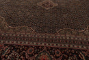 8'8"x12'1" Hand Knotted Wool & Silk Sino Persian Mahi Tabriz 300 KPSI Area Rug