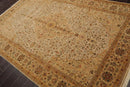 5' 11'' x 8' 10'' Hand Knotted 100% Wool Agra Traditional 250 KPSI Oriental Area Rug Tan, Gold Color