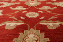 8' x 9'10'' Hand Knotted 100% Wool Peshawar Oriental Area Rug Rusty Red