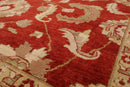 8' x 9'10'' Hand Knotted 100% Wool Peshawar Oriental Area Rug Rusty Red