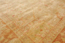 6x9 Tan, Terracotta Hand Knotted 100% Wool Oushak Traditional Oriental Area Rug