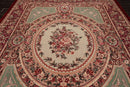 9'2"x12'2'' Hand Knotted Wool French Aubusson Savonnerie Plus pile Area Rug Mint
