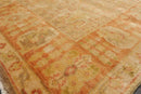 6x9 Tan, Terracotta Hand Knotted 100% Wool Oushak Traditional Oriental Area Rug