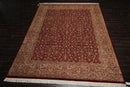 9'2" x 12'5" Hand Knotted Wool 16/18 Pak Persian 300 KPSI Area Rug Burgundy