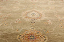 9'2'' x 11'11'' Hand Knotted Wool Agra Traditional Oriental Area Rug Pistachio