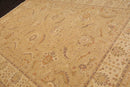 9'6" x 11'9" Hand Knotted Wool Chobi Peshawar Traditional Oriental Area Rug Tan