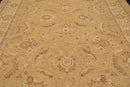9'6" x 11'9" Hand Knotted Wool Chobi Peshawar Traditional Oriental Area Rug Tan