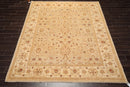 8'1" x 9'11'' Hand Knotted 100% Wool Peshawar Traditional Area Rug Gray Beige