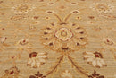 8'1" x 9'11'' Hand Knotted 100% Wool Peshawar Traditional Area Rug Gray Beige