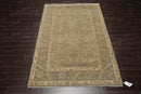 5'6" x 8'6'' Hand Knotted 100% Wool Caucasian Traditional Oriental Area Rug Champagne, Moss Color