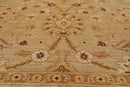 8'1" x 9'11'' Hand Knotted 100% Wool Peshawar Traditional Area Rug Gray Beige