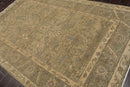 5'6" x 8'6'' Hand Knotted 100% Wool Caucasian Traditional Oriental Area Rug Champagne, Moss Color