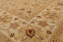 8'1" x 9'11'' Hand Knotted 100% Wool Peshawar Traditional Area Rug Gray Beige