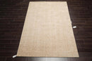 6' 1''x9' 1'' Hand Knotted Tibetan 100% Wool Tibetan Transitional  Oriental Area Rug Beige,Champagne Color