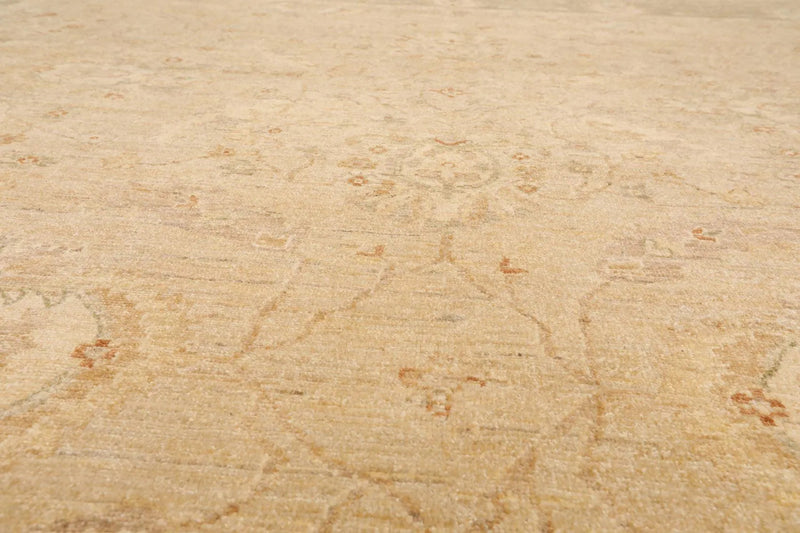 9' x 11'9'' Hand Knotted 100% Wool Peshawar Traditional Oriental Area Rug Beige