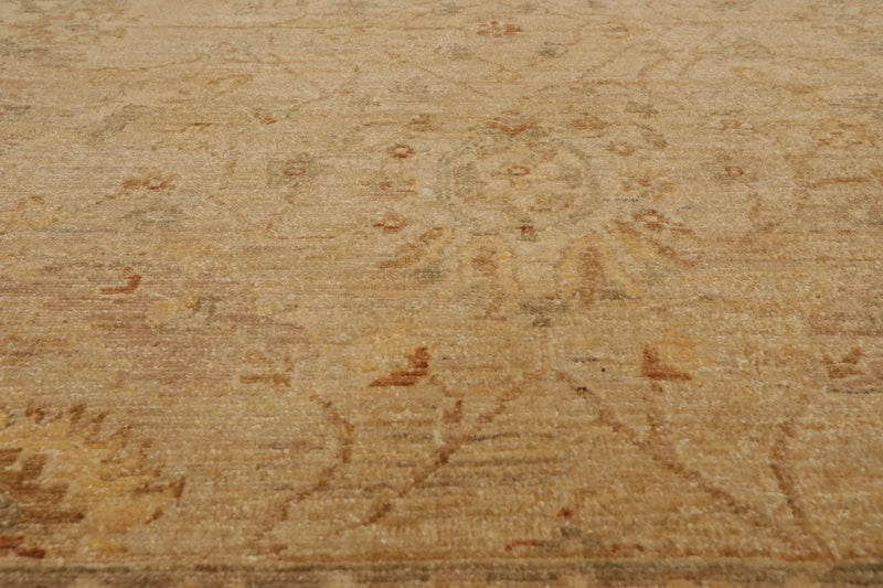 9' x 11'9'' Hand Knotted 100% Wool Peshawar Traditional Oriental Area Rug Beige