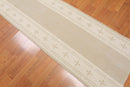 2'4" x 80' Art and Deco Style 100% Wool Oriental Area Rug XLL Runner Taupe