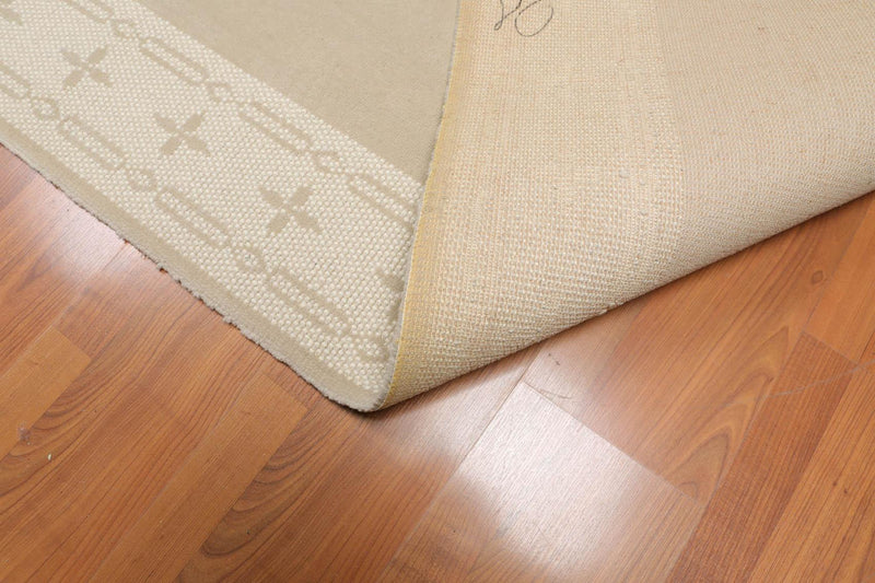 2'4" x 80' Art and Deco Style 100% Wool Oriental Area Rug XLL Runner Taupe