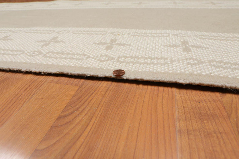 2'4" x 80' Art and Deco Style 100% Wool Oriental Area Rug XLL Runner Taupe