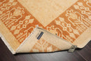 6'3''x8'6'' Hand Knotted 100% Wool Peshawar Transitional Oriental Area Rug Tan, Caramel Color