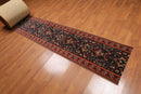 2'3" x 104' Traditional runner 100% Wool Oriental Area Rug Palace Runner Navy