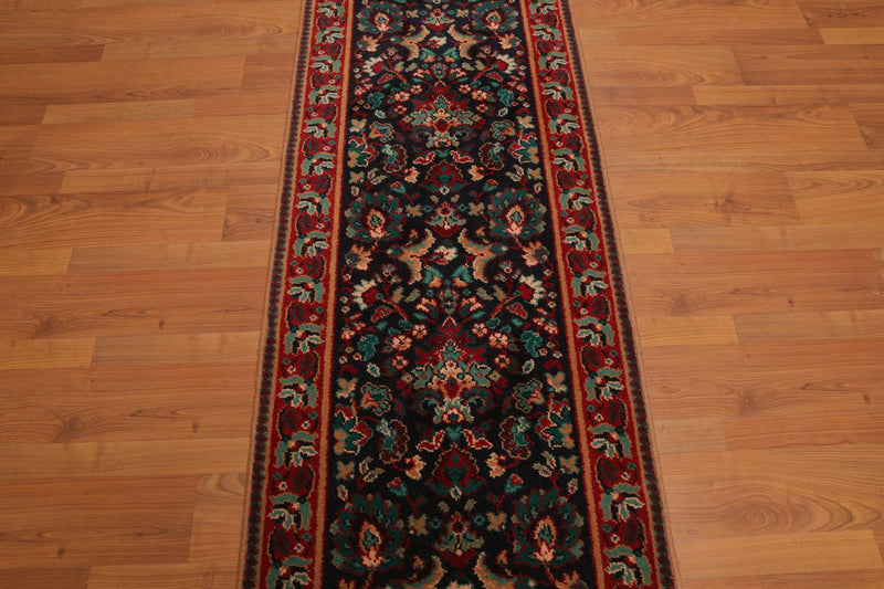 2'3" x 104' Traditional runner 100% Wool Oriental Area Rug Palace Runner Navy