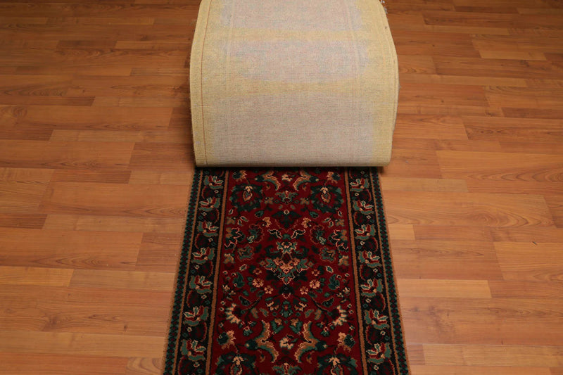 2'3" x 6'5" Runner Red Machine Made 100% Wool Transitional Oriental Area Rug