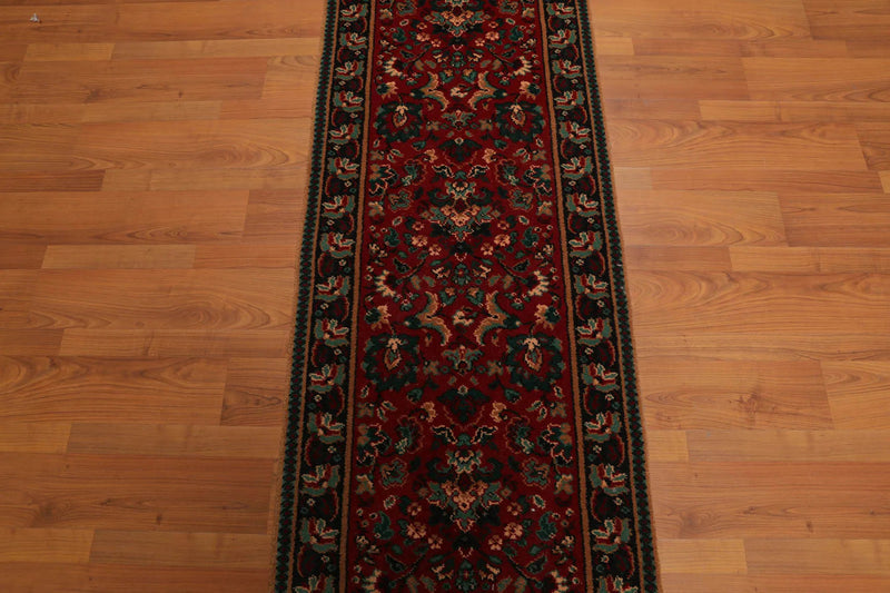 2'3" x 6'5" Runner Red Machine Made 100% Wool Transitional Oriental Area Rug