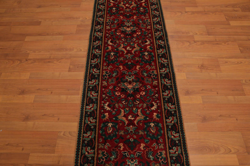 2'3" x 6'5" Runner Red Machine Made 100% Wool Transitional Oriental Area Rug