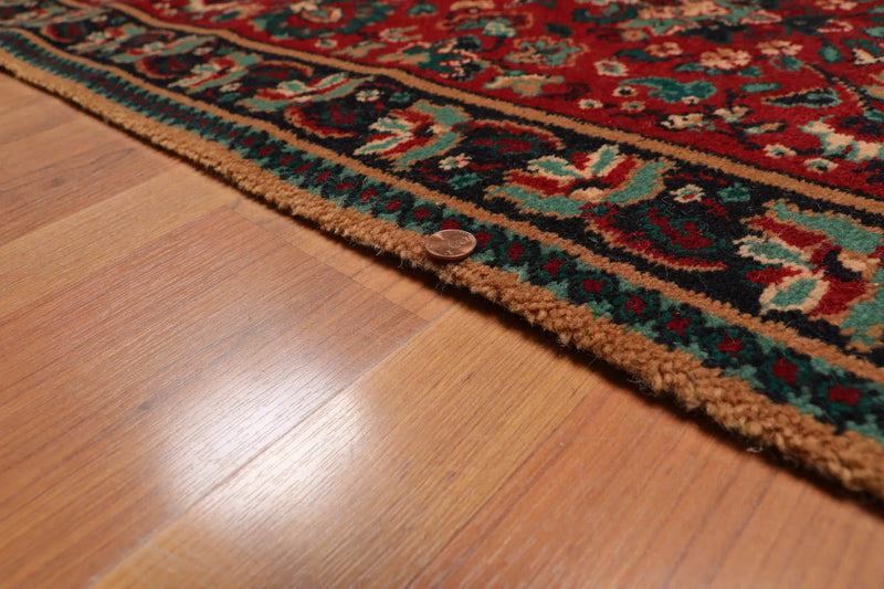 2'3" x 6'5" Runner Red Machine Made 100% Wool Transitional Oriental Area Rug