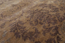 5'11''x8'9'' Hand Knotted 100% Wool Damask Transitional Oriental Area Rug Beige, Gray Color
