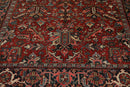 7'6"x 10'3" Hand knotted Antique Traditional Wool Oriental Area Rug Orangy Red