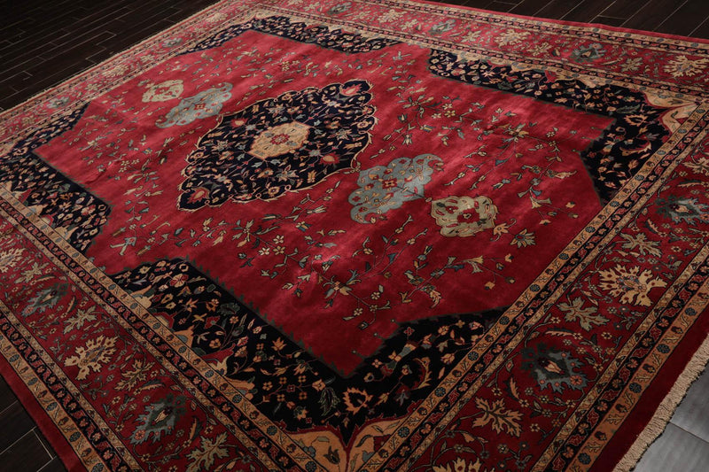 8'11"x11'8" Hand Knotted 100% Wool Ferahan 250 KPSI Oriental Area Rug Rose