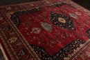 8'11"x11'8" Hand Knotted 100% Wool Ferahan 250 KPSI Oriental Area Rug Rose
