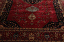 8'11"x11'8" Hand Knotted 100% Wool Ferahan 250 KPSI Oriental Area Rug Rose