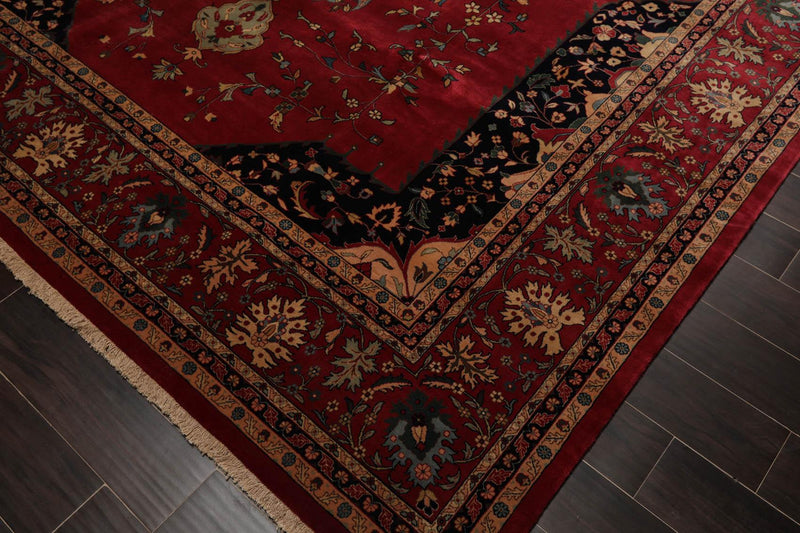 8'11"x11'8" Hand Knotted 100% Wool Ferahan 250 KPSI Oriental Area Rug Rose