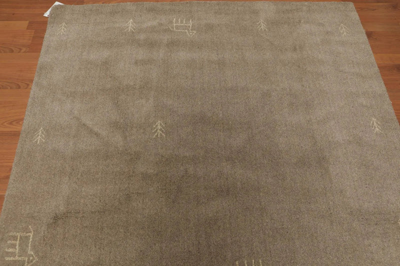 5' x 8' Hand Knotted Gaabbeh 100% Wool Oriental Area rug Beige