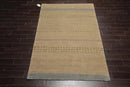 5'7''x8'7'' Hand Knotted Tibetan 100% Wool Tibetan Traditional Oriental Area Rug Moss, Gray Color
