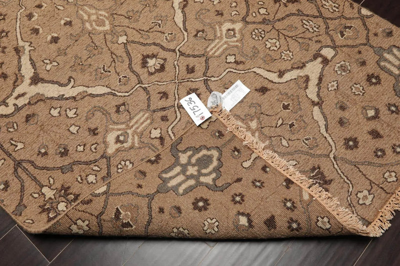 4'x5'10'' Hand Knotted Soumak 100% Wool Soumak Traditional Oriental Area Rug Camel, Beige Color