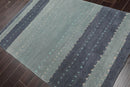 4'x6' Hand Knotted Tibetan 100% Wool Tibetan Traditional  Oriental Area Rug Blue,denim Color